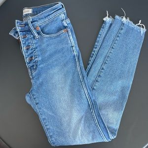 Madewell 10” High Rise Crop Skinny Jeans Medium Wash 24